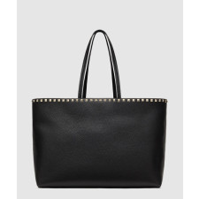 발렌티노 스탐파 알체 가죽 락스터드 쇼퍼백