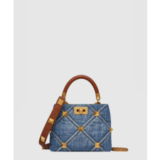 발렌티노 로만스터드 숄더백 데님