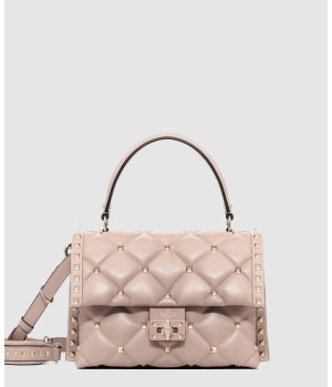 발렌티노 캔디스터드 미디움 탑 핸들 백