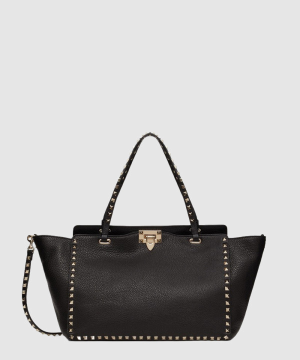 발렌티노 락스터드 레더 토트백