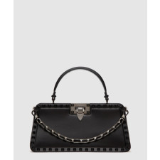 발렌티노 락스터드 가죽 핸드백