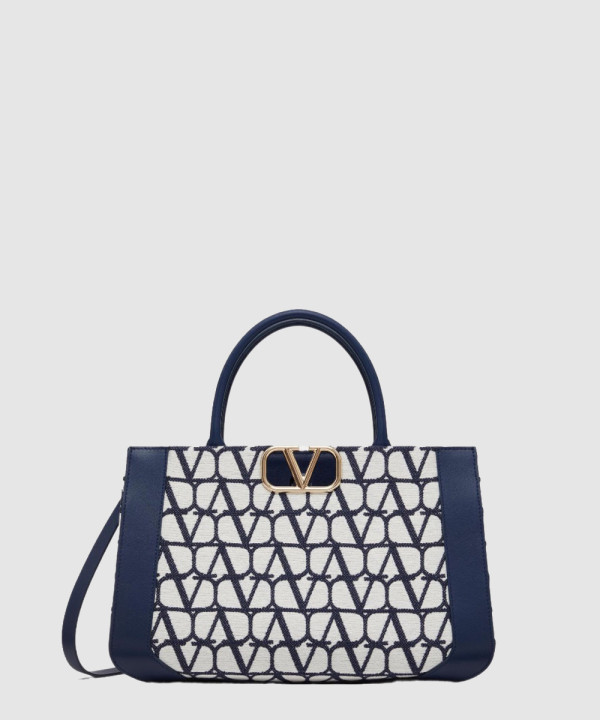 발렌티노 V로고 시그니처 미디엄 토트백