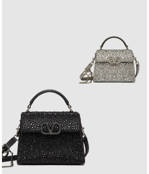 발렌티노 크리스탈 브이슬링 탑핸들백 미니