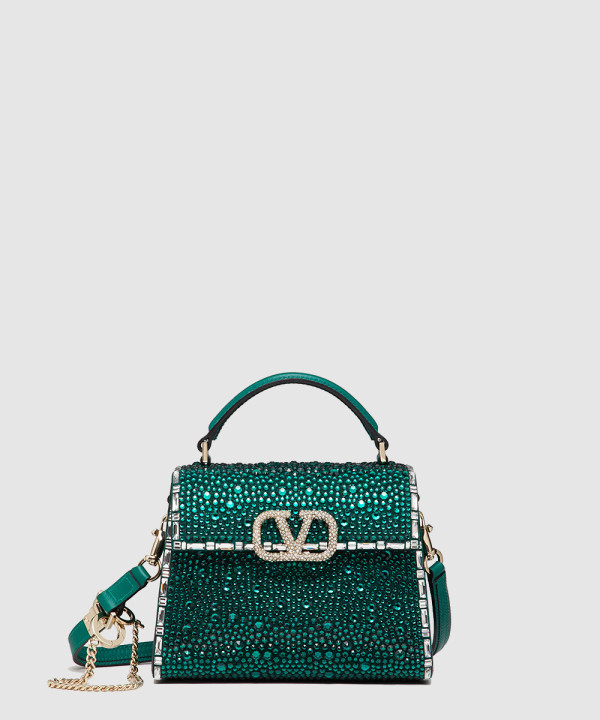 발렌티노 크리스탈 브이슬링 탑핸들백 미니