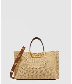 발렌티노 로만스터드 미디움 토트백