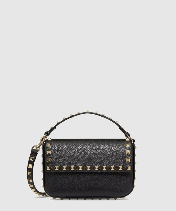 발렌티노 락스터드 그레이니 카프스킨 파우치