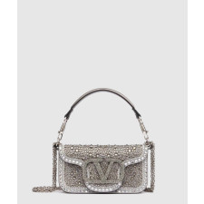 발렌티노 라인스톤 장식 스몰 가라바니 로코 숄더백