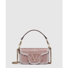 발렌티노 라인스톤 장식 스몰 가라바니 로코 숄더백