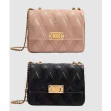 발렌티노 가라바니 퀄티 67 퀄팅 나파 가죽 미디엄 숄더백