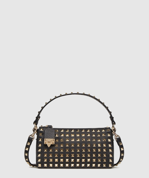 발렌티노 락스터드 스몰 스터드 그레인드 카프스킨 크로스백