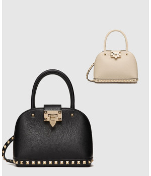 발렌티노 가라바니 락스터드 가죽 스몰 핸드백