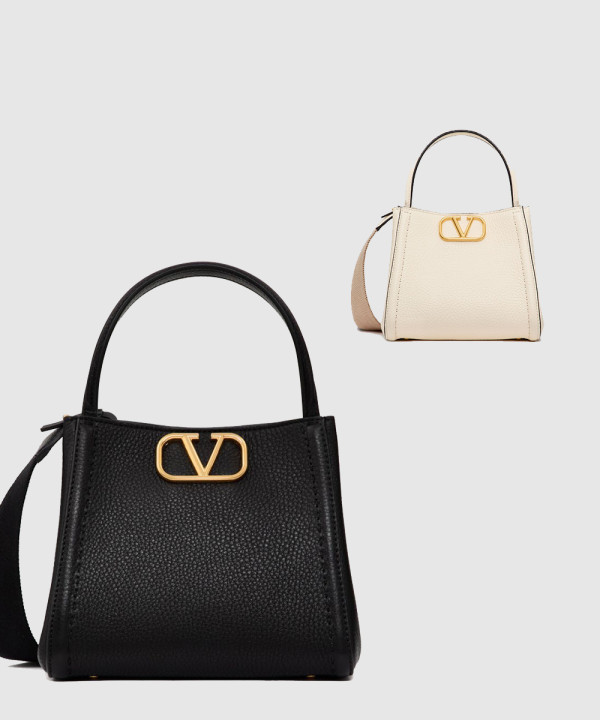 발렌티노 가라바니 올타임 그레이니 카프스킨 스몰 핸드백