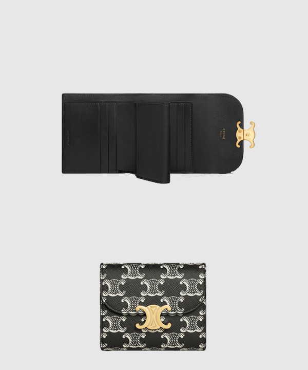 셀린느 스몰 트리옹프 플랩 지갑 10D782