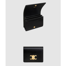 셀린느 트리오페 명함 카드 지갑 샤이니 카프스킨 10M123