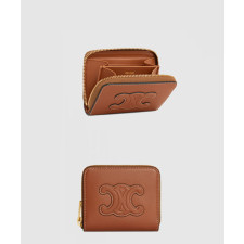 셀린느 퀴르 트리옹프 로고 컴팩트 지퍼 지갑 10K533