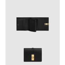 셀린느 스몰 16 3단 지갑 새틴 카프스킨 10F523