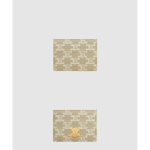 셀린느 트리옹프 캔버스 카드 지갑 10L832