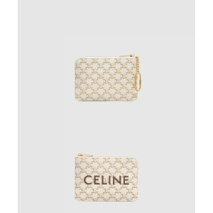 셀린느 트리옹프 동전 지갑 카드 파우치 10C662