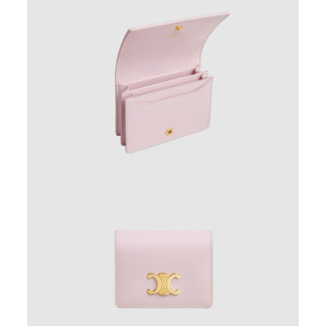 셀린느 트리오페 명함 카드 지갑 샤이니 카프스킨 10M123