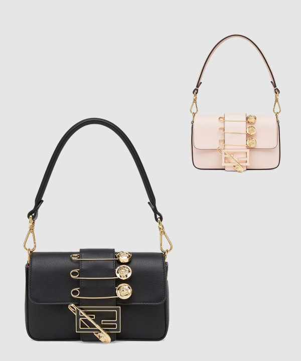 펜디 X 베르사체 펜다체 미니 바게트 브로치 백 8BS066