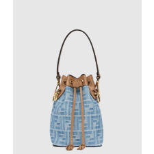 펜디 FF 몬트레조 데님 패브릭 버킷백 8BS093