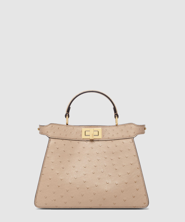 펜디 피카부 I SEE U 스몰 타조 가죽백 8BN327