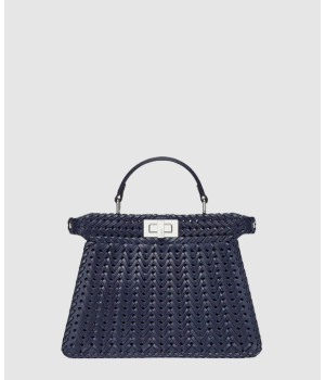 펜디 피카부 I See U 스몰 인터레이스 가죽 백 8BN327