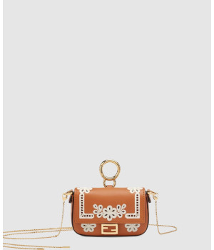 펜디 나노 바게트 참 체인 숄더백 7AR844