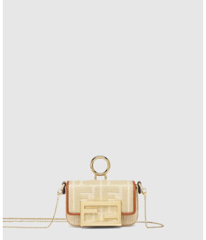 펜디 나노 바게트 참 숄더백 7AS045