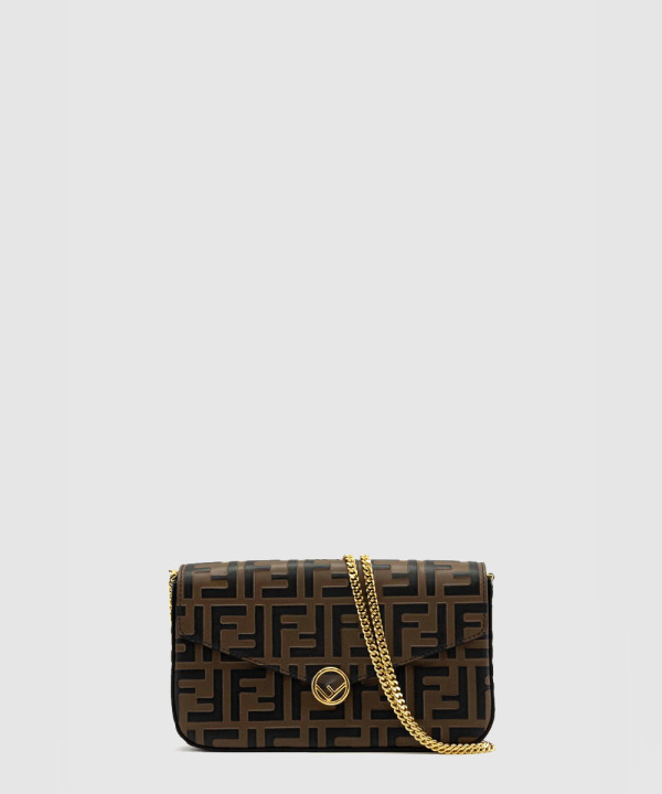 펜디 레더 체인 지갑 WOC 8BS032