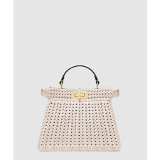 펜디 피카부 I See U 스몰 인터레이스 가죽 백 8BN327