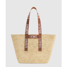 로에베 폴드 쇼퍼백 라피아