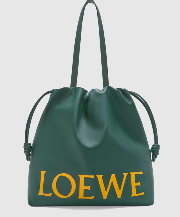 로에베 플라멩코 로고 토트백 인 나파 카프스킨