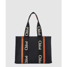 끌로에 린넨 미디엄 우디 토트백 L17915