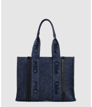 끌로에 우디 미디움 데님 토트백 K3545D