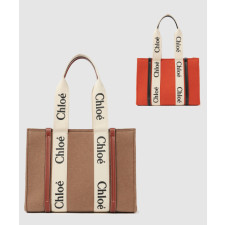 끌로에 우디 미디움 토트백 WS383