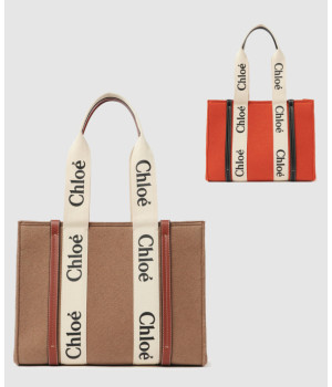 끌로에 우디 미디움 토트백 WS383