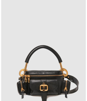 끌로에 작고 부드러운 가죽 스몰 카메라백 AS534