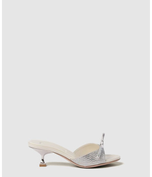 미우미우 리본 크리스탈 새틴 뮬 5XX630