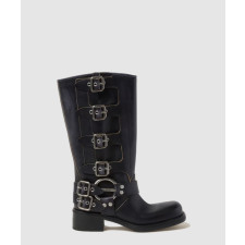 미우미우 가죽 바이커 부츠 5W792D