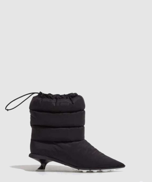 미우미우 퀄팅 패딩 앵클부츠