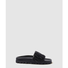 미우미우 마테라쎄 나파 가죽 슬라이드 5XX601