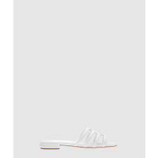 미우미우 로고 뮬 슬라이드 5XX618