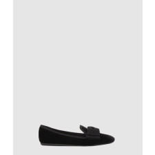 미우미우 보우 벨벳 슬립온 5S088E