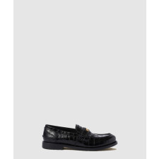 미우미우 크로커다일 프린트 레더 로퍼 5D273E