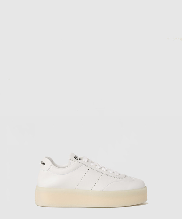 미우미우 시그니처 로고 스니커즈 5E278E