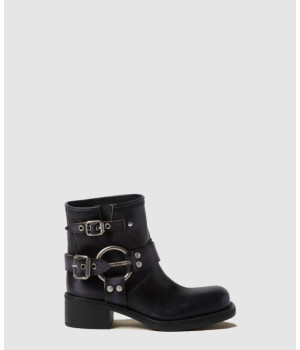 미우미우 빈티지 버클 하프 라이더 부츠 5T953D