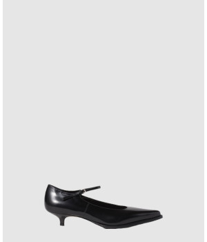 미우미우 브러쉬드 레더 펌프스 5I317E