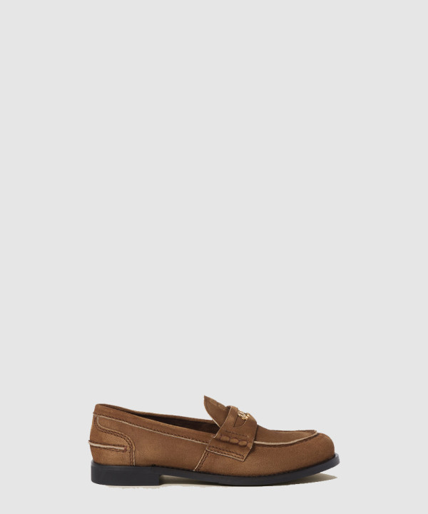 미우미우 스웨이드 페니 로퍼 5D773D