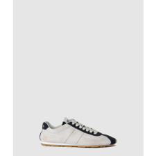 미우미우 플룸 나파 스웨이드 레더 스니커즈 5E114E